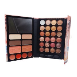پالت سایه چند کاره 34 رنگ EYESHADOW BLUSHER LIP STICK HIGHLIGHTER EYEBROW