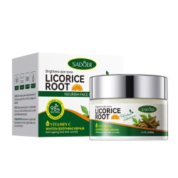 کرم ضد پیری و ضد چین و چروک عصاره ریشه شیرین بیان سادور SADOER LICORICE ROOT VITAMIN C NOURISH FACE CREAM