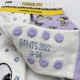 جوراب ساق بلند تو کرکی دخترانه پیناتس پک 2 عددی استپ دار PEANUTS KINDER SOCKEN