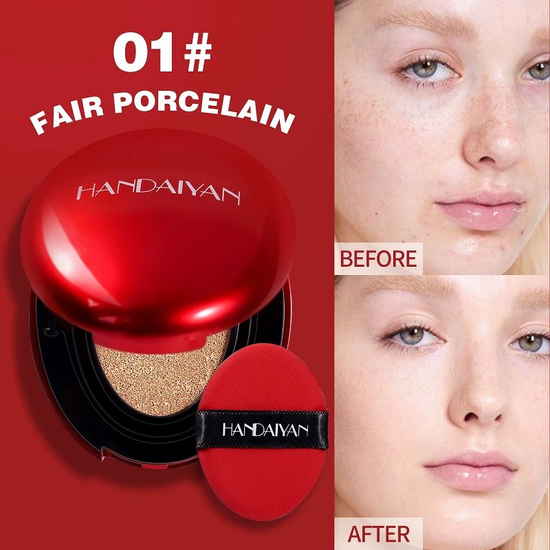 کوشن کرم پودری هندیان طرح تیر تیر HANDAIYAN MASK FIT CUSHION FOUNDATION