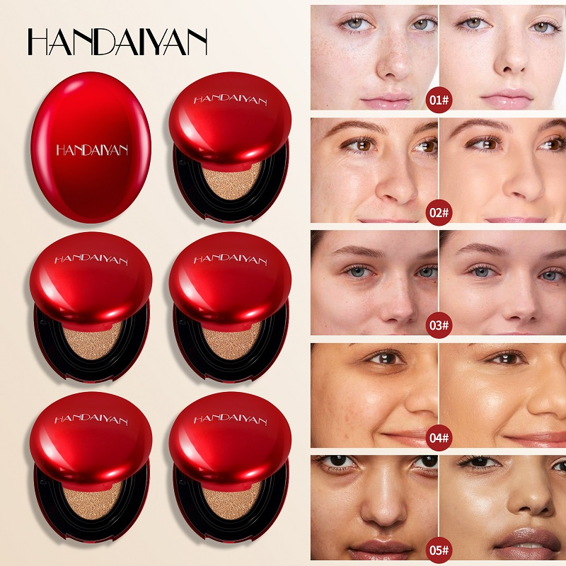 کوشن کرم پودری هندیان طرح تیر تیر HANDAIYAN MASK FIT CUSHION FOUNDATION