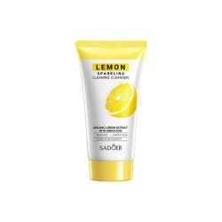 فوم پاک کننده و روشن کننده صورت عصاره لیمو سادور SADOER LEMON SPARKLING CLEANING CLEANSER