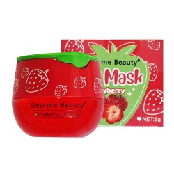 بالم لب توت فرنگی کاسه ای دریم بیوتی dearme beauty lip mask strawberry