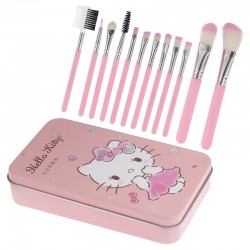 ست براش هلو کیتی Hello Kitty 12-Piece Pro Makeup Brush Set