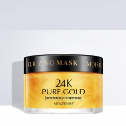 ماسک خواب طلا 24 ونزن 24k gold niacinamide hydrating sleep mask venzen