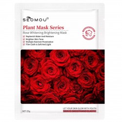 ماسک ورقه ای گل رز سامو SEOMOU Rose Whitening Brightening Mask