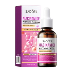 سرم روشن و شفاف کننده و رفع کک و مک سادور SADOER NIACINAMIDE WHITENING FRECKLING