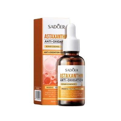 سرم ترمیم کننده و روشن کننده آستاگزانتین پوست سادور SADOER ASTAXANTHIN ANTI OXIDATION REPAIR ESSENCE