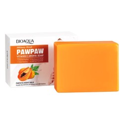 صابون روشن کننده عصاره شیر بز و پاپایا بیوآکوا BIOAQUA PAWPAW VITAMIN C AROMA SOAP