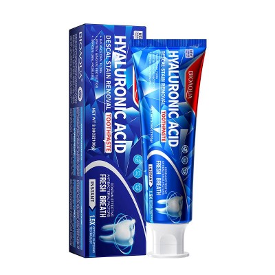 خمیر دندان سفید کننده و پاک کننده لثه هیالورونیک اسید بیوآکوا BIOAQUAHYALURONIC ACID DESCAL STAIN REMOVAL TOOTHPASTE