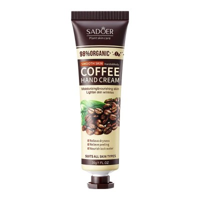 کرم مرطوب کننده دست عصاره قهوه ارگانیک سادور SADOER SMOOTH COFFEE HAND CREAM