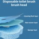 توالت فرنگی شور اسفنجی DISPOSABLE TOILET BRUSH WITH CLEANING LIQUID