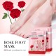 ماسک ورقه ای روشن کننده پوست پا عصاره گل رز سادور SADOER EXFOLIATING FOOT MASK