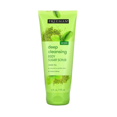 اسکراب بدن شکر و چای سبز فریمن FREEMAN BODY DEEP CLEANSING SUGAR SCRUB