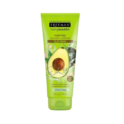 ماسک صورت خاک رسی جو و آووکادو فریمن FREEMAN PURIFYING AVOCADO OATMEAL MASK