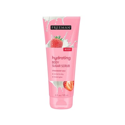 اسکراب بدن شیر و توت فرنگی فریمن FREEMAN HYDRATING BODY SUGAR SCRUB