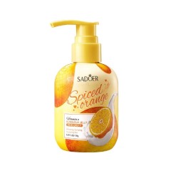 کرم دست ژله ای پمپی عصاره پرتقال ویتامین C سادور SADOER SPICED ORANGE VITAMIN C PETROLEUM JELLY HAND CREAM