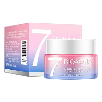 کرم 7 ویتامین روشن کننده و مرطوب کننده بیو اکوا BIO AQUA 7 SOFT MOISTURIZING LAZY FACE CREAM